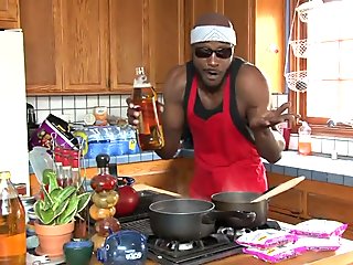 Ravishing milf gets double penetrated by hung black studs